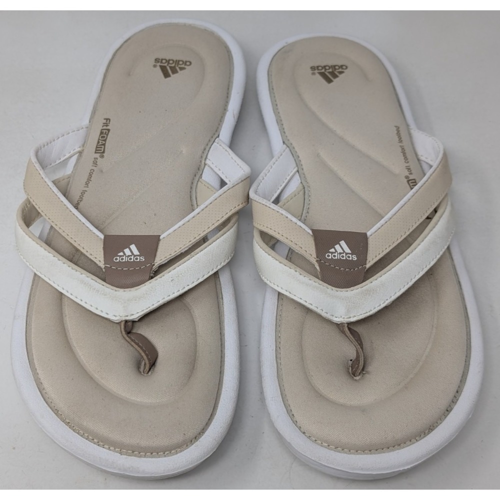 Womens Adidas Fit Foam Soft Flip Flop Thong Sandals G15217 Size‎ 7 Vintage Y2K